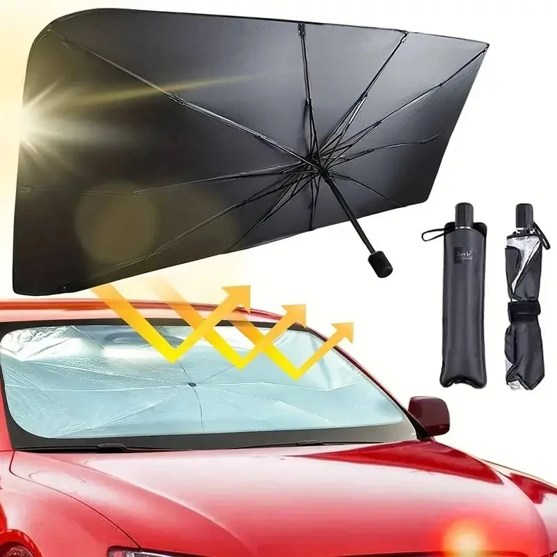 Parasol pare-soleil pour voiture, protection solaire intérieure pour pare-brise, accessoires d'ombrage automobile pour l'été