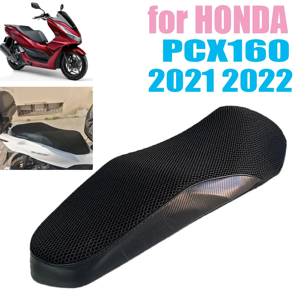 

For HONDA PCX160 PCX 160 2021 2022 Motorcycle Cushion Seat Cover Protection Sunscreen Breathable Heat Dissipation Breathable