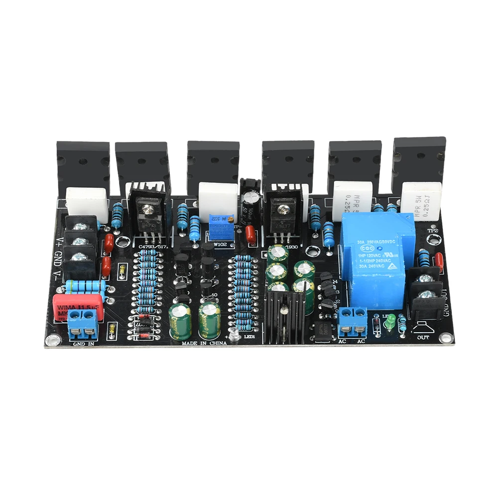 DC 20V-90V 300W Mono-Leistungsverstärker 1943+5200 Hi-Fi-Hochleistungs-Audio-Leistungsverstärkerplatine mit Lautsprecherschutzfunktion