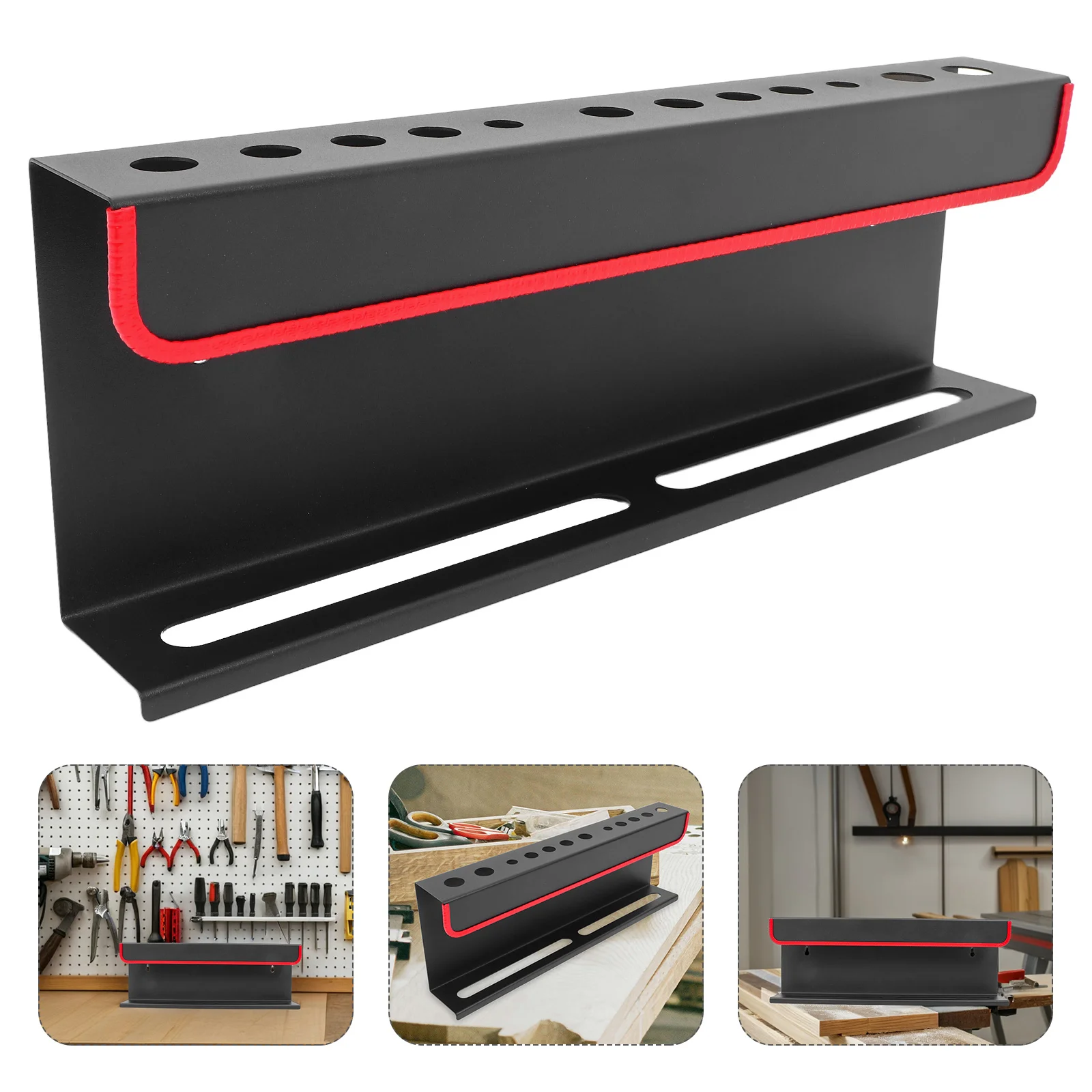 

Wall Mounted Spray Bottle Holder and Detailing Brush Rack Carbon Steel Storage Rack Car Cleaning Tools Garage Auto Detailing