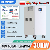 LiFePO4 48V 600AH 300AH 100AH Battery Pack 51.2V 30KW Lithium Solar Battery 6000+ Cycle With 16S 200A BMS For Inverter EU Stock