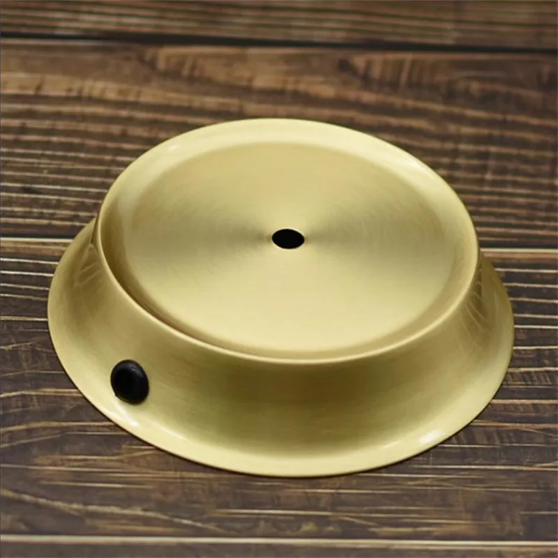 

Ceramic crystal desk lamp circular brass plates chassis bedroom bedside lamp accessories assembly DIY Beside light copper bases