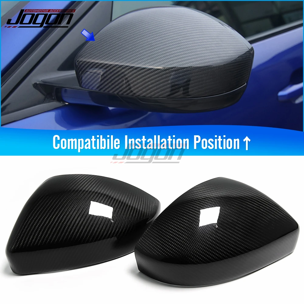 

For Jaguar F- Pace 2016-2020 Carbon Fiber Side Rear View Mirror Caps Cover For Jaguar E-Pace 2017-2020 Car Styling Accessories