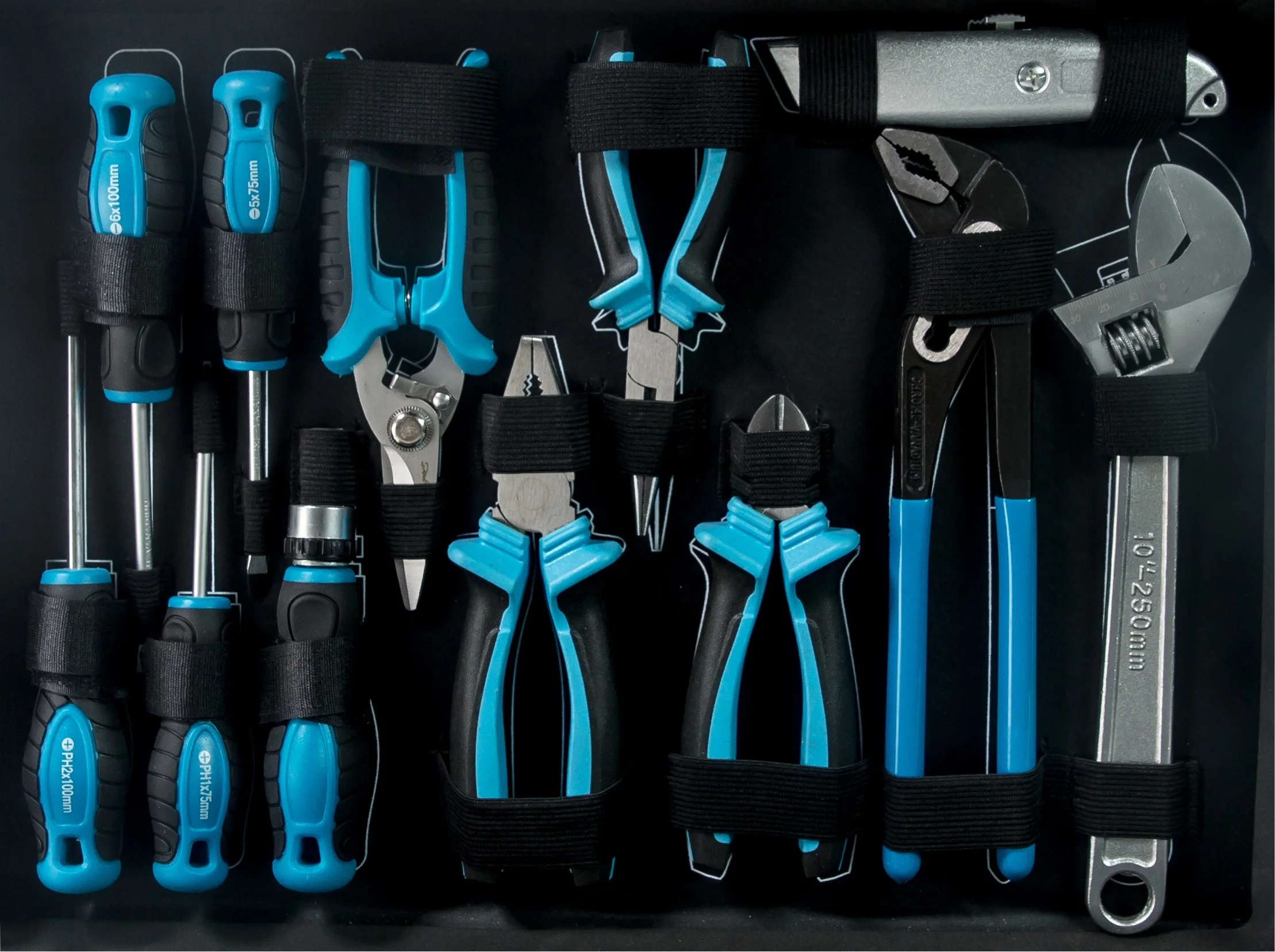 Goldenline Aluminum Tool Kit CRV Tools Sets for Toolbox