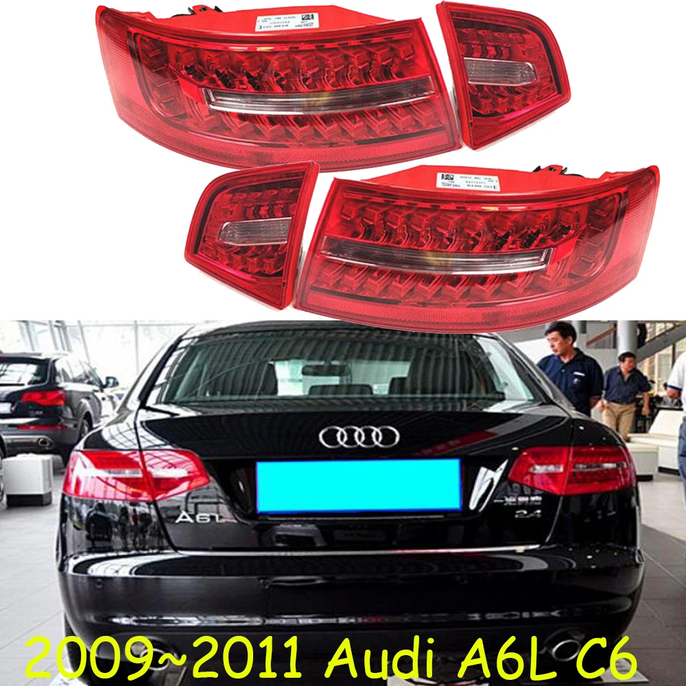 

1pcs car bumper A6 tail light for Audi A6L C6 taillight LED Reflector 2009~2011y car accessories Taillamp for Audi A6L fog lamp