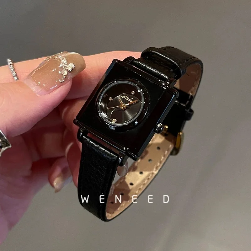 

Женские часы Amber в европейском и американском стиле, модные, элегантные, с ремешком, легкая роскошь