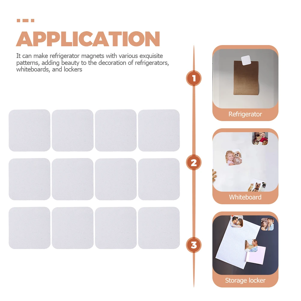 

Magnetic Fridge Sublimation Blanks Magnets Refrigerator Circle for