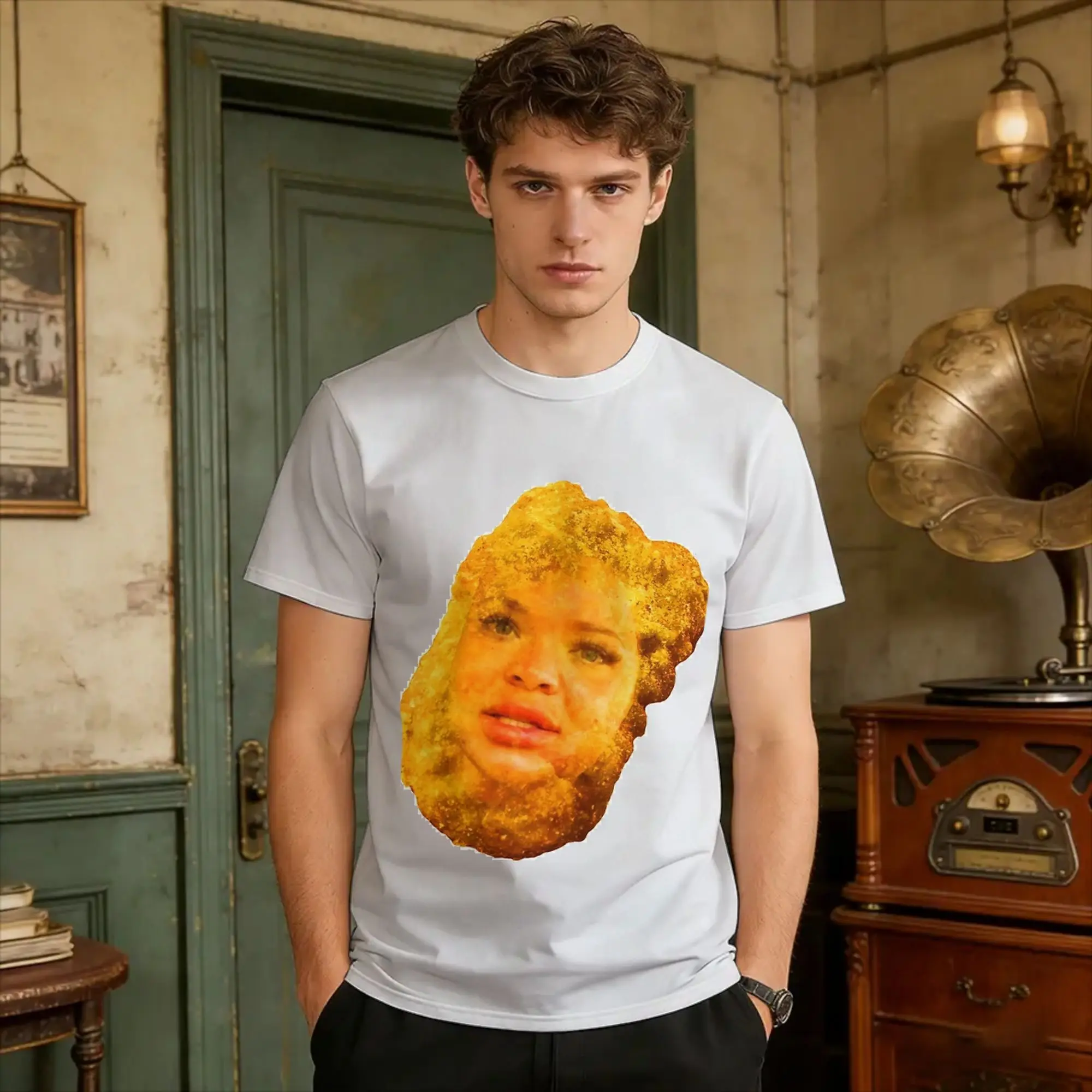 Trish Nugget  T Shirt  Trisha Paytas  Trending T Shirts Short Sleeve Classic Tshirt Summer Cotton 4XL 5XL 6XL Clothing