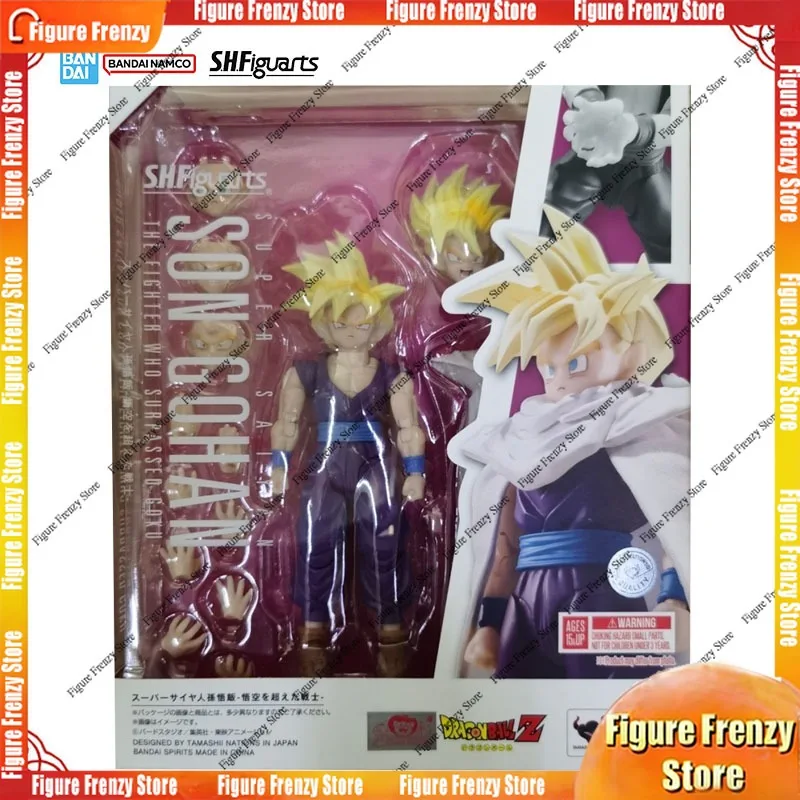 

Оригинальный конструктор Bandai Dragon Ball Z SHF: Сон Гохан — Воин, превосходящий Гоку. Коллекционная аниме-фигурка, модель-игрушка.