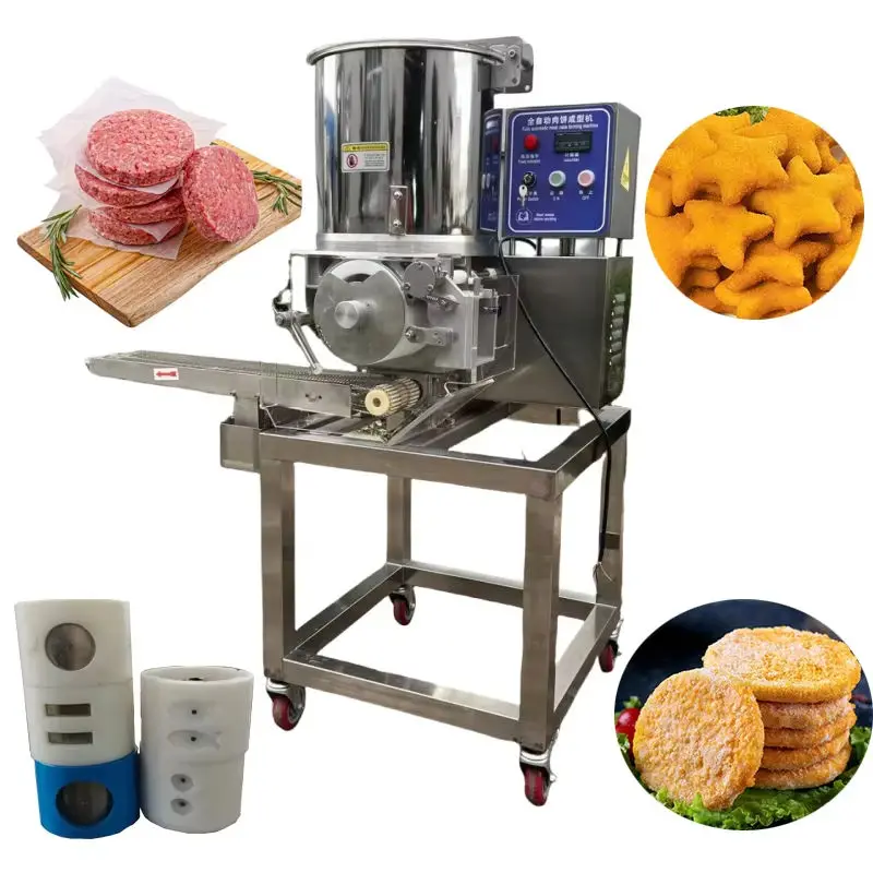 Industrial Electric Automatic 220V Kebab Meat Patty Chicken Beef Forming Meat Pie Maker on Sale Nuggets Making Machine