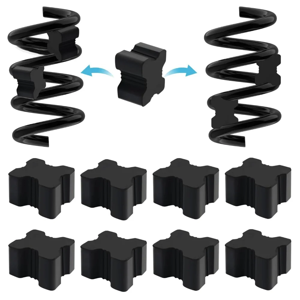 8 قطعة فاصل الربيع لفائف يرفع الربيع 1 "إلى 1.5" الثقيلة المطاط لفائف الربيع الداعم يعزز معدل الينابيع الأمامية والخلفية #1