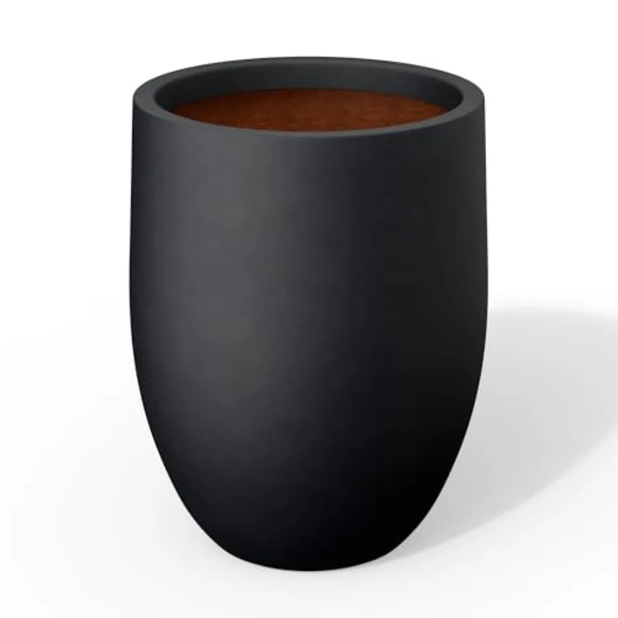 

Concrete Planter, Large door Outdoor Plant Pot with Draage, Smooth Finish with Painted Interior, Ideal for Porch, Home, Garden,