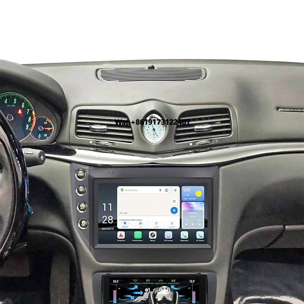 

9-дюймовый автомобильный радиоприемник для GT 2007-2015 Android 13 с GPS-навигацией, мультимедийный плеер, беспроводной головное устройство Carplay с 8-ядерным процессором