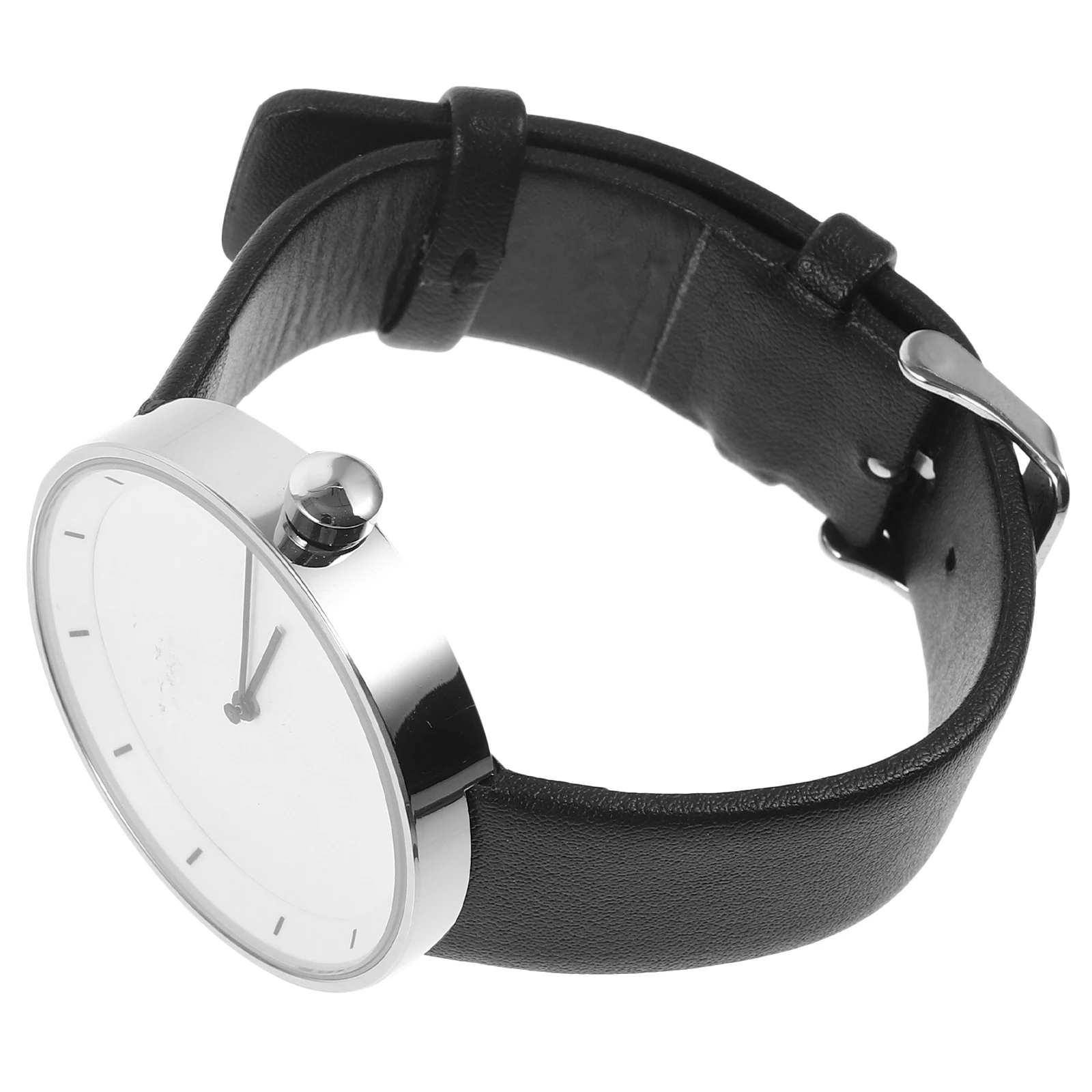 

Stylish Men'S Quartz Watch Business Strap Vintage Design Fashionable Black Wristwatch Gift For