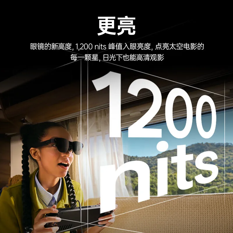 Novos óculos AR inteligentes RayNeo Air 3S Pro, equivalentes a 4 metros 135 polegadas, som surround 3D, 120 Hz