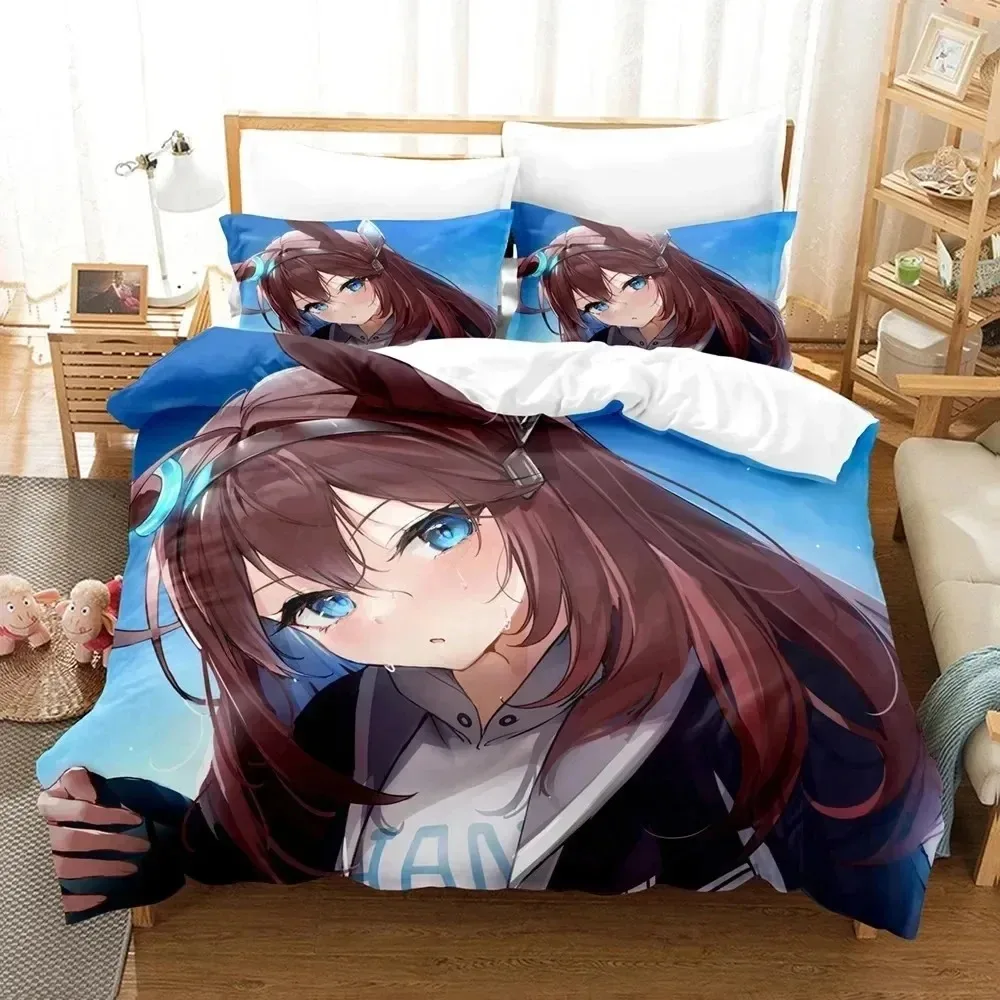3D Print Anime Pretty Derby Bedding Set 3D Printed Suitable for Bedroom Duvet Cover Set With Pillowcases Kids Home Textile