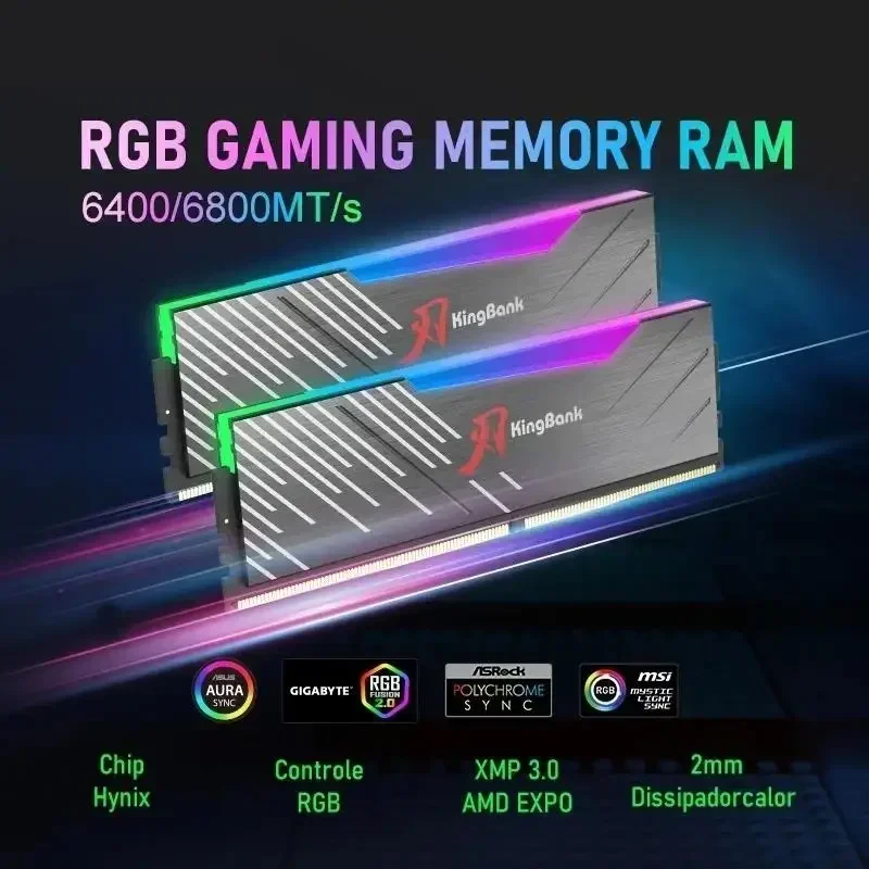 

Top! DDR5 Memory Ram DDR5 6400MHz 6800MHz 32GB (16GB X2) 64GB ( 32GB X2) Memoria Ram DDR5 RGB XMP3.0 Computer Desktop New