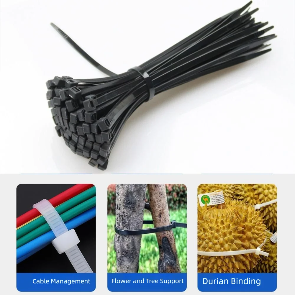 Multipurpose Nylon Cable Tie Buckle Self-Locking Cable Tie Retainer Heavy Duty Nylon Zip Ties Nylon Buckle