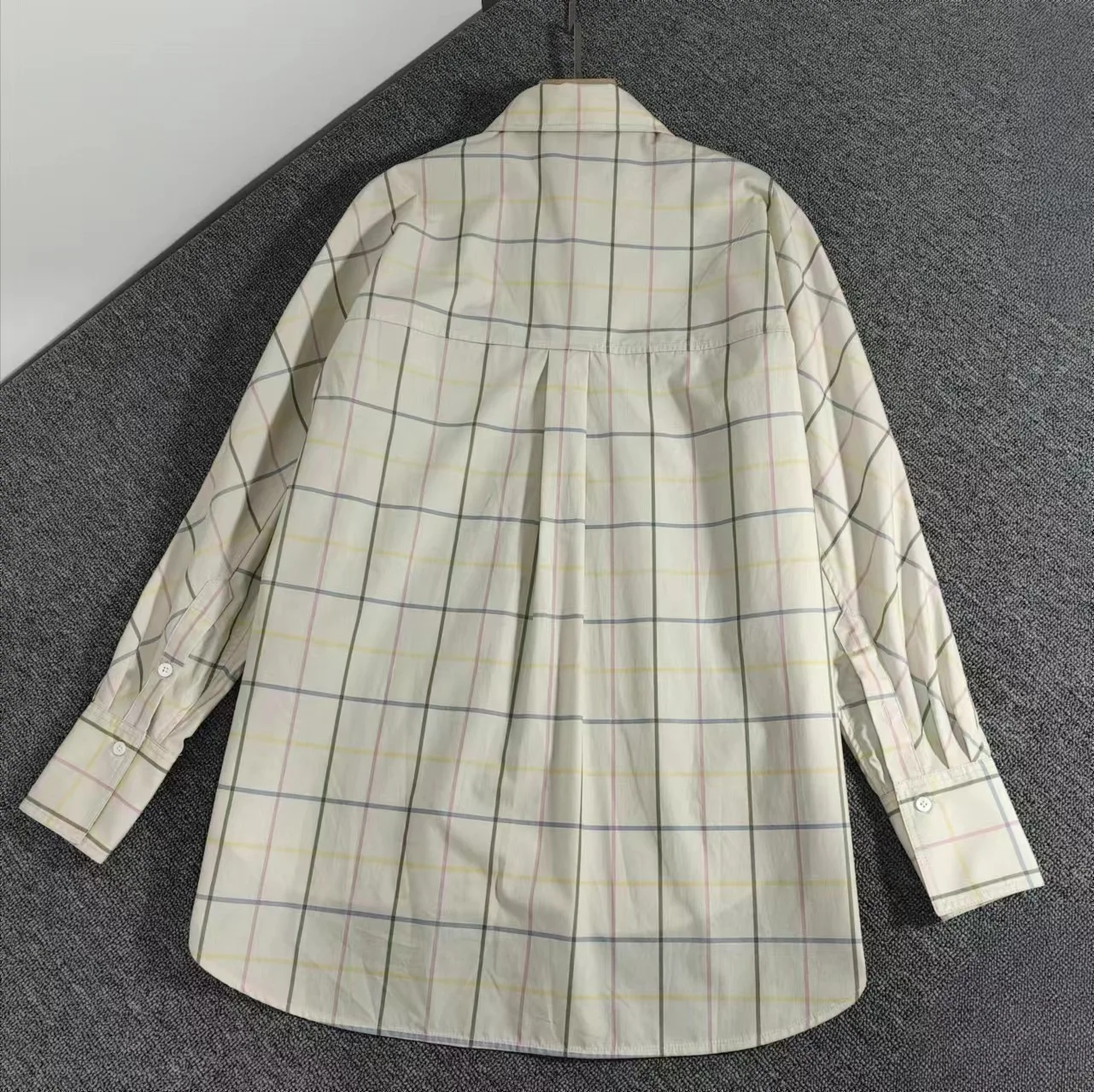 Chemise en Popeline Croustillante Imprimée pour Femme, Volet de Fenêtre, Début d'Automne et d'Été, Nouvelle Collection 2024