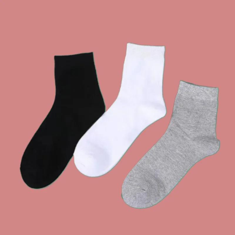 Calcetines de tubo medio de alta calidad para hombre, calcetín cómodo de absorción del sudor, transpirables, de negocios, 5/10 pares