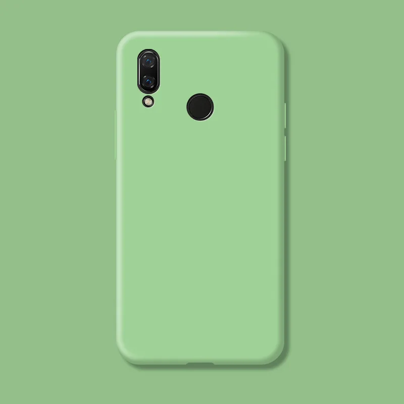 For Huawei Y7 2019 Fundas Original Case For Huawei Y7 Prime 2019 Shockproof TPU Liquid Silicon Protective Phone Back Cover