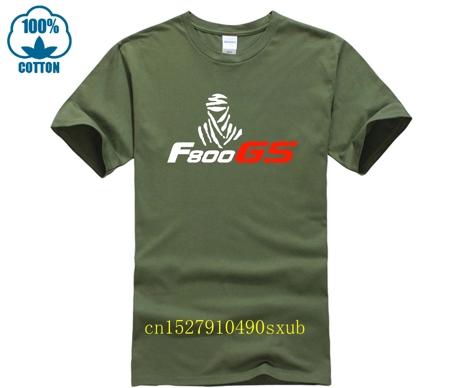 F800 DAKAR T-SHIRT MOTORRAD Men Women Summer 100 Cotton Black Tees Male Newest tshirt