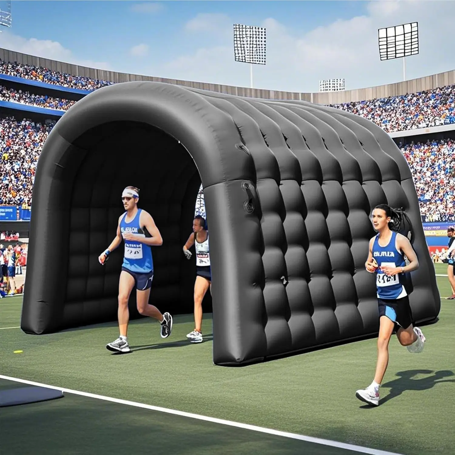 Inflatable Advertising Tunnel Blower Entry For School Shop Event Exhibit