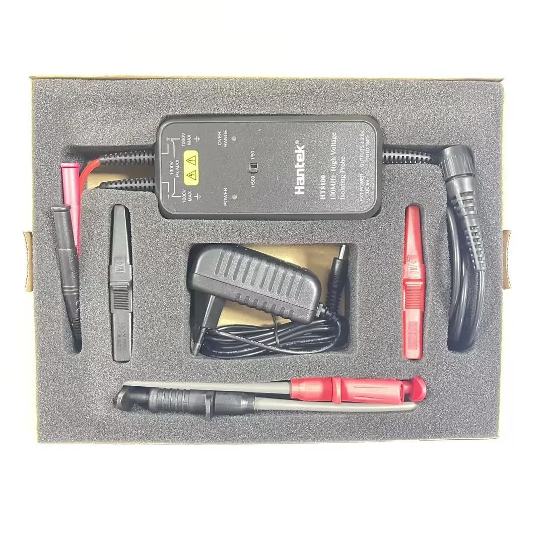 Intelligent Hantek HT8050 / HT8100 Oscilloscope Probe High Voltage Differential Probe, 50MHZ-100MHZ Bandwidth