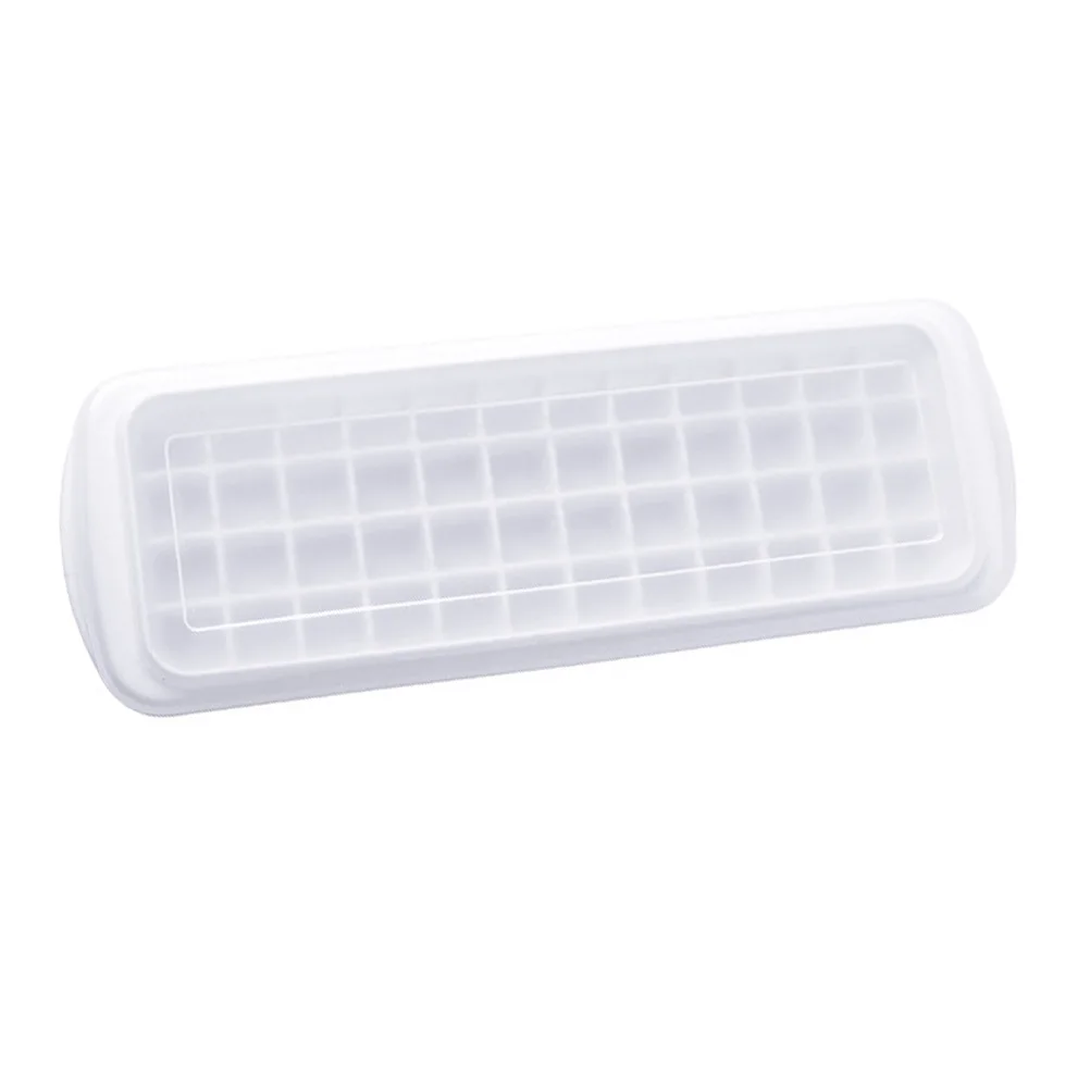 

1pc Household Ice Mold for Blocks Grid Lids Plastic Stackable Popsicles Puddings Bar