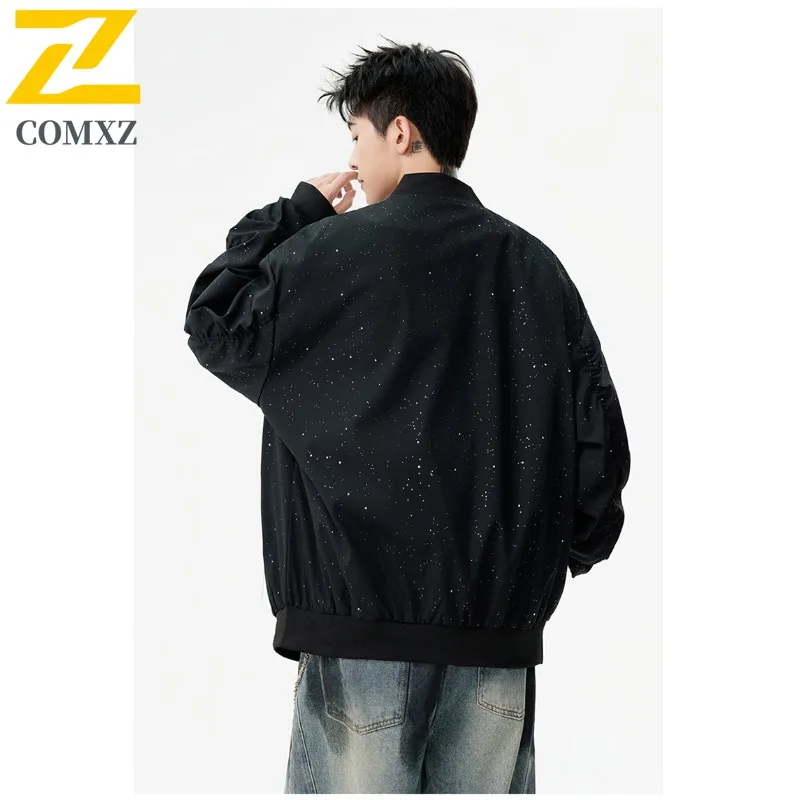 COMXZ 2025 Cross Border Autumn Hot Sale Baseball Jacket Men Youth Spring Korean Trendy Casual Versatile Plus Size outdoor Jacket
