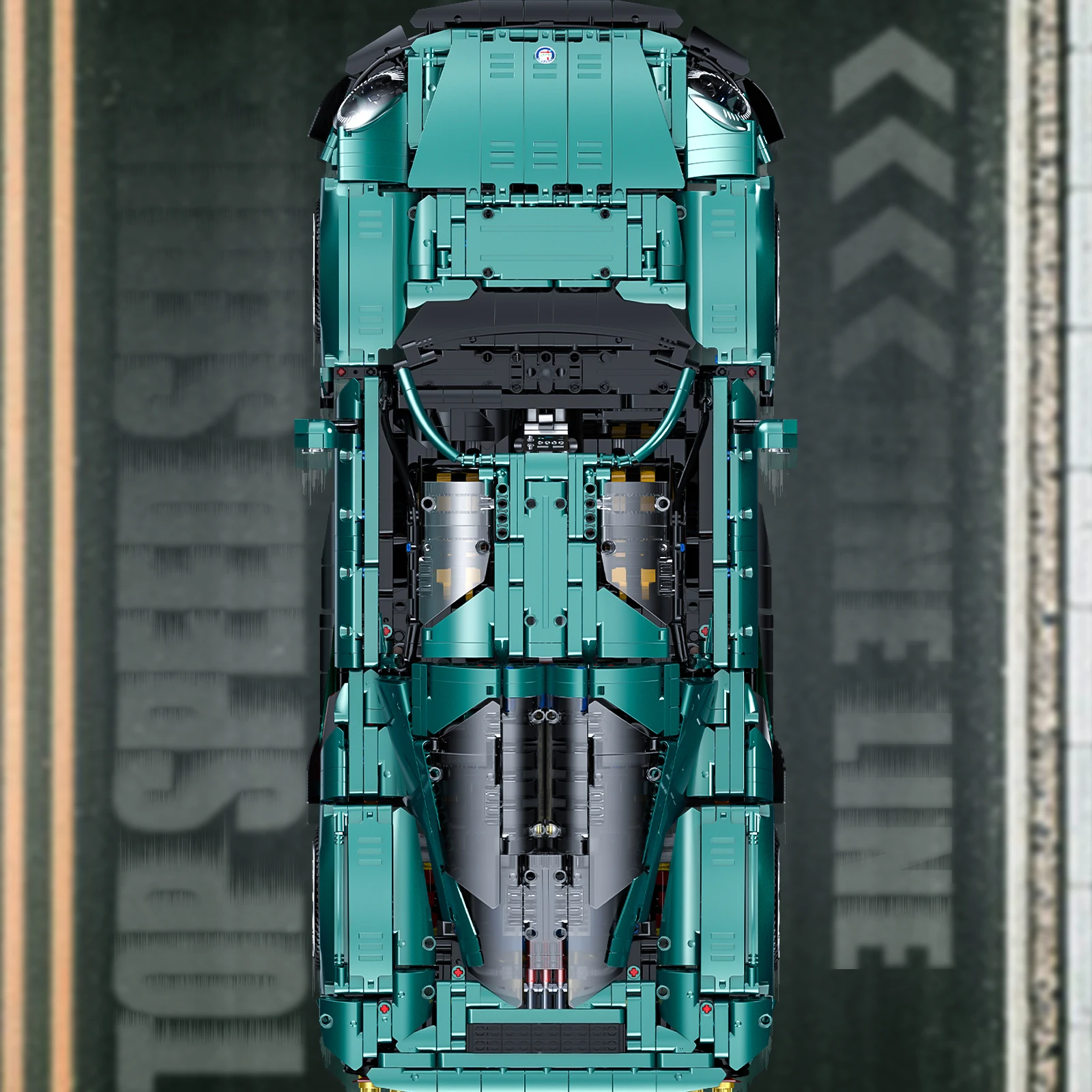 3861 Uds. Juego de construcción de automóviles deportivos 1:8, modelo de construcción y exhibición auténticos y detalles, para decoración del hogar o de la oficina, juguete para niños para regalo