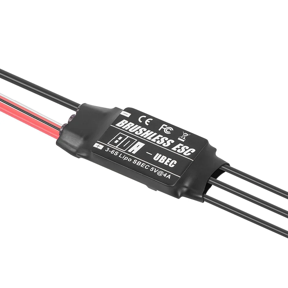 1PCS 20A 30A 40A 50A 60A 80A Brushless ESC Electronic Speed Controller with UBEC For RC Helicopter Aircraft