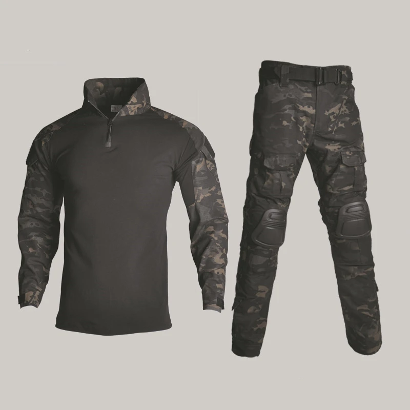 Calças táticas G3 masculinas, camuflagem CP, carga multicam, joelheiras, roupas de trabalho, uniformes de airsoft