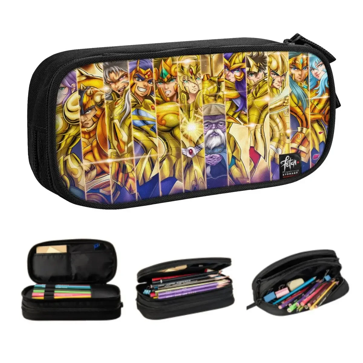 estojo-de-lapis-personalizado-12-cavaleiros-do-zodiaco-dourados-fofo-manga-supernatural-saint-seiya-material-escolar-para-estudantes