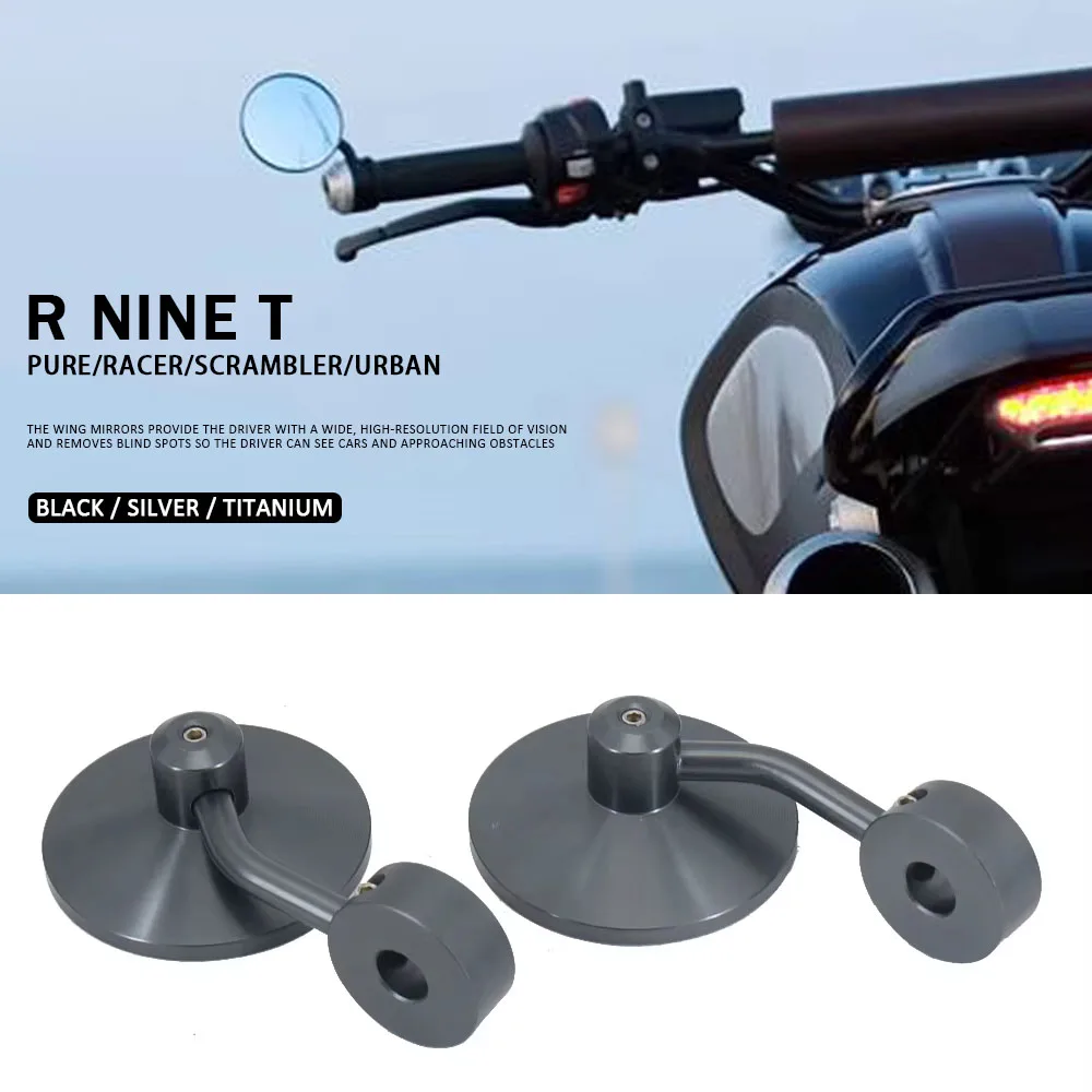 

RNINET R NineT R NINE T R9T Scrambler Racer Pure Urban GS Motorcycle Mirror Handle Bar End Rearview Side Mirrors For BMW