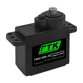 PTK サーボ 7452MG-D 9 グラムデジタルサーボメタルギア EPP F3P グライダー RC モデルカーヘリコプター飛行機ハイテック HS-65 同レベル