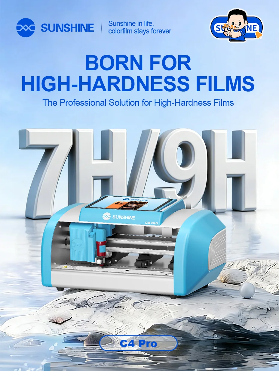 Sunshine 12.9 Inches C4 Pro/16 Inches C4 Pro Max 7H/9H High Hardness Film Cutting Machine for Screen Protector Film Cutting