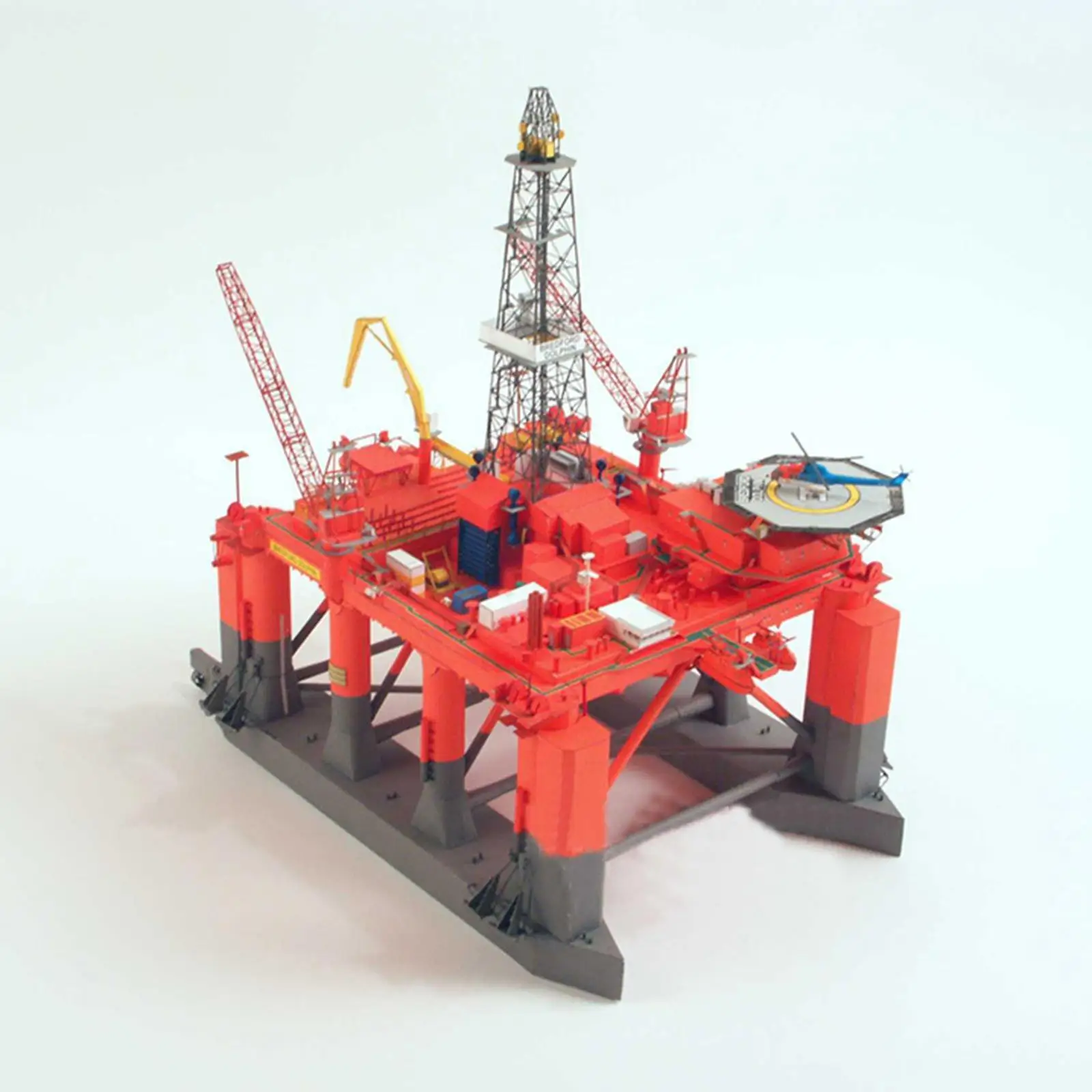 3D 1/400 DIY Semi Submersible Oil Drilling Platform Model Creative Gift