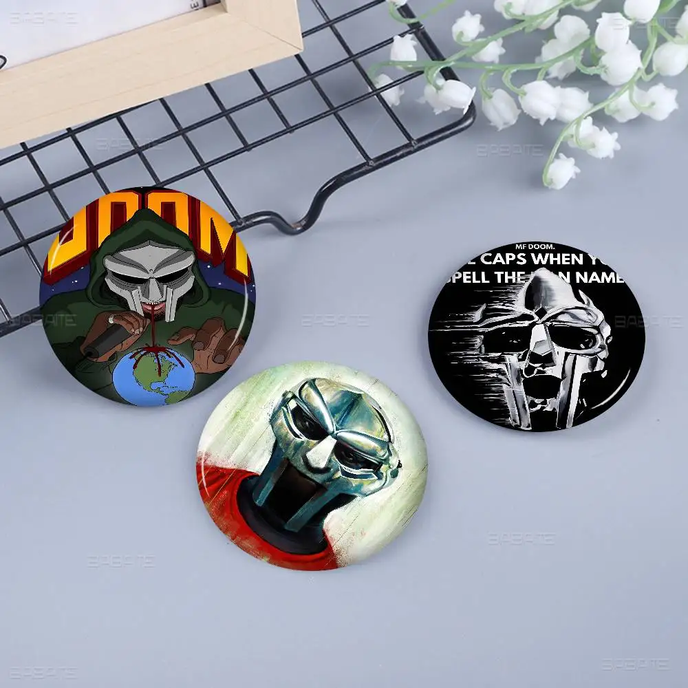 M-MF D-DOOM Anime Brooches Cute Cartoon  Badge Jacket Jeans Lapel Pin Gift Accessorie