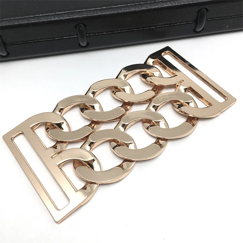Alloy Chain Strap Purse Strap Extender Flat Metal Connectors Chains Decoration for Purse Handbags Shoulder Bag DIY Accessories