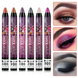 New Eyeshadow Colored Gradient Shimmer Eyeshadow Stick Pencil Waterproof Lip Pen 2 In 1 Fashion Eye Shadow & Liner Combination