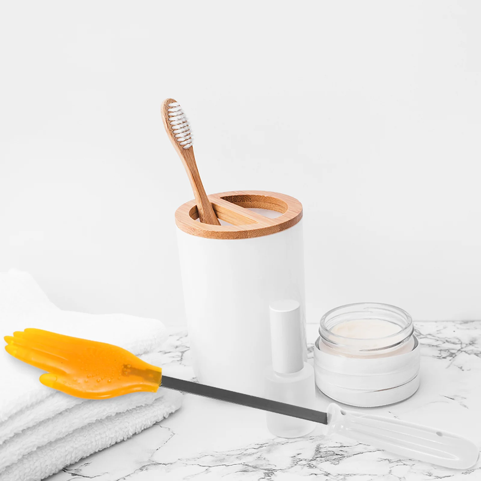 Alat Pijat Silikon Genggam Tongkat Pijat Punggung Manual Palu Pijat Otot Pereda Nyeri Komprehensif Portabel