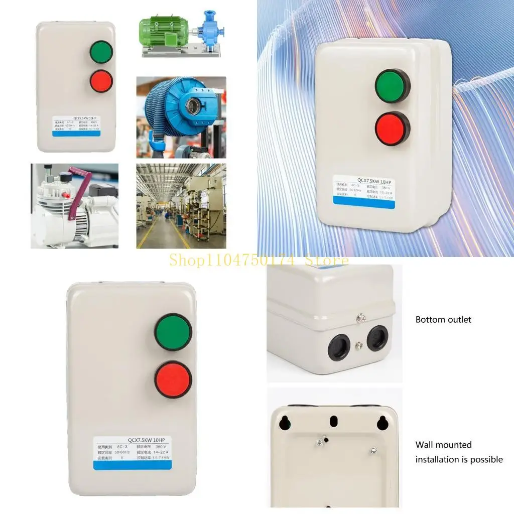 

Многофункциональный электродвигательный магнитный стартер 7,5 кВт 10HP 220V Easy Install Portable для промышленного оборудования
