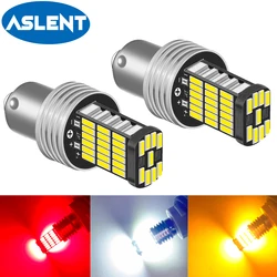 2pcs Car T20 7440 7443 LED Bulbs White LED 1156 P21W BA15S LED 1157 BAY15D PY21W 3157 For Brake Reverse Light Turn Signal 12V