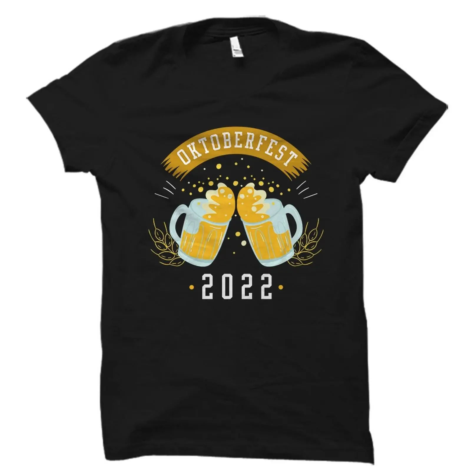 Oktoberfest 2022 Cheers Beer Mugs T shirt Funny Festival Party Casual Holiday Top OS4751 vintage Washed designer clothes Soft