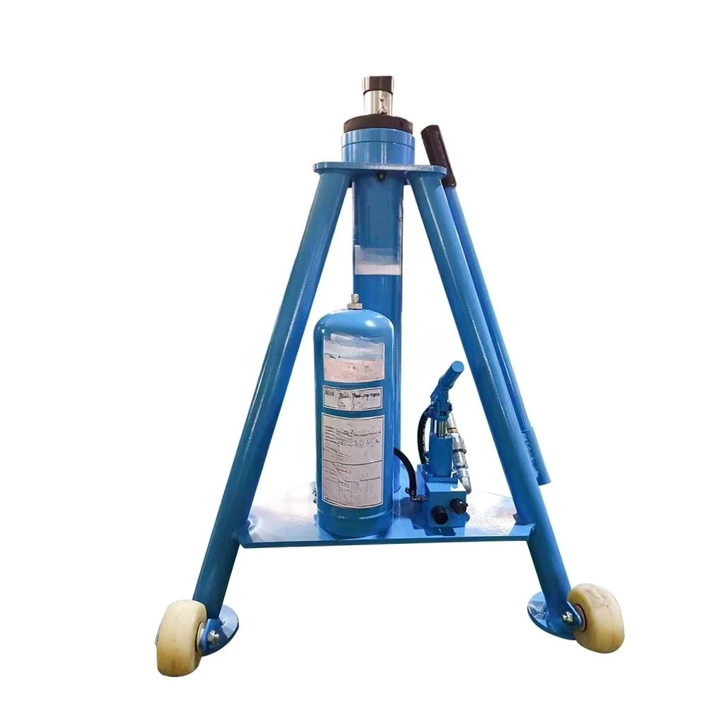 5 Ton Aircraft Tripod Jack Single Stage Heavy Duty Lifting Tool