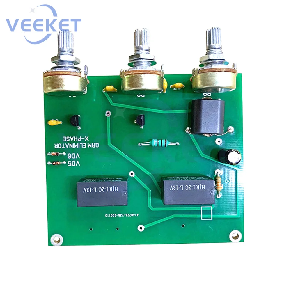 13.8V/150mA HF Band Adjustable QRM Canceller DIY Electronic Kits 1.8MHz-30MHz For Radio Noise Cancellation Built In PTT Control