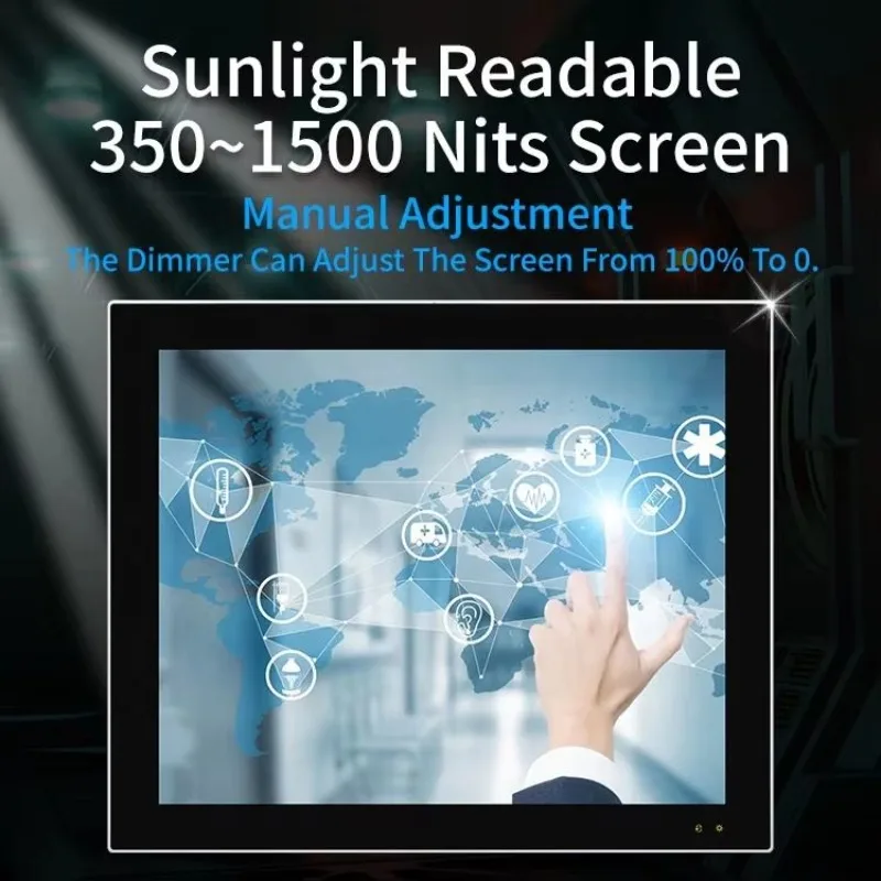 رخيصة 17 بوصة 1280*1024 شاشة تعمل باللمس بالسعة الصناعية جزءا لا يتجزأ من مروحة إطار مفتوح عالية الوضوح LCD الكمبيوتر