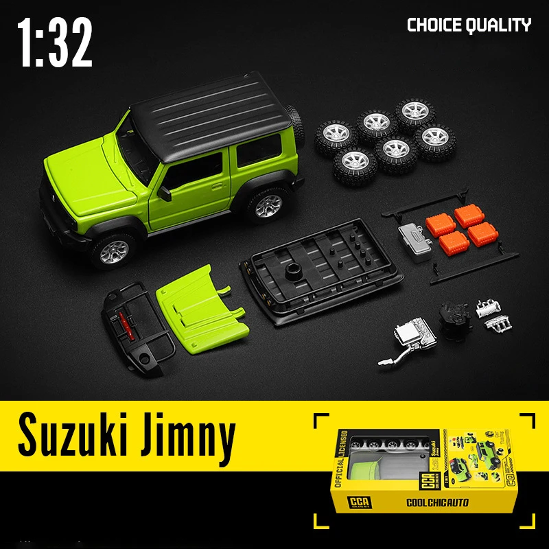 Caipo 1:32 Suzuki Jimny SUV Assembled Version Alloy Car Diecasts & Toy Vehicles Miniature Scale Model Car Toys For Children