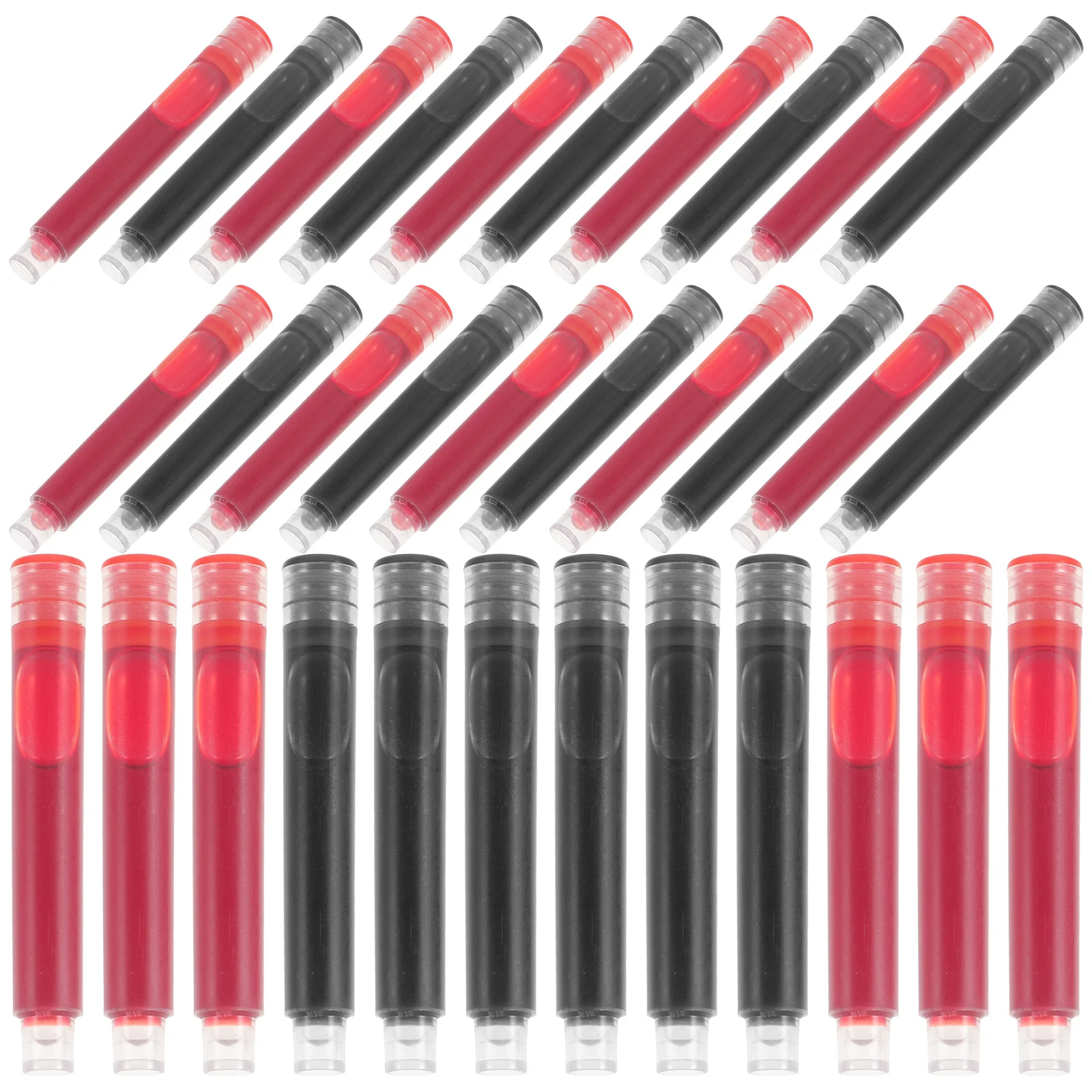 100Pcs Lightweight Compact Fountain Pen Ink Cartridges Smooth Writing for Students Office Supplies Calligraphy Art